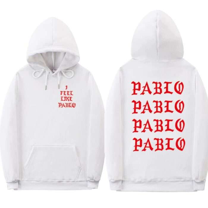 Kanye West Sweat White Printed Hoodies