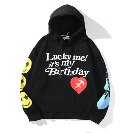 lucky me its my birthday hoodie